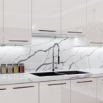 Modern,Kitchen,Interior,Design,With,White,Flat,Wooden,Cabinet,Doors,